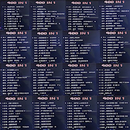 Przenośna GRA MINI KONSOLA DO GIER SUP Game Box 400 GIER Mix Kolorów na Arena.pl