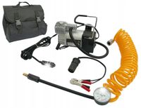 Kompresor samochodowy metalowy 12V 10 Bar + torba - do auta