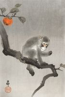 Plakat 67,5x100cm Monkey 3, Koson Japoński Vintage do Salonu