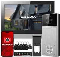 WIDEODOMOFON HIKVISION DS-KIS613-S WiFi APLIKACJA FURTKA BRAMA BRELOKI POE