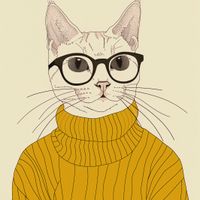 Plakat 20x20cm Intelektualista