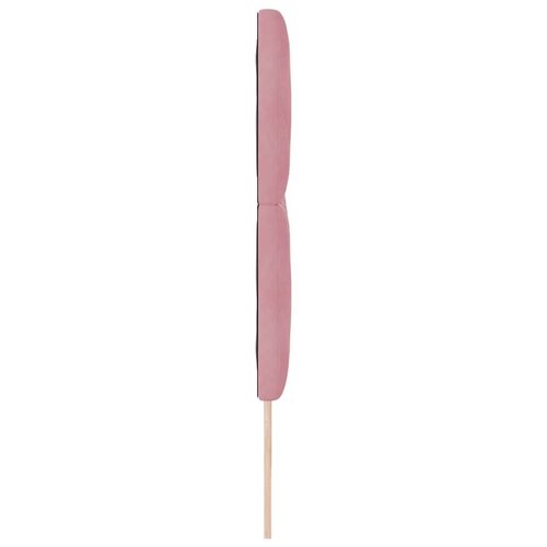 Wezgłowie LED Ze LED Lights Geometryczny Różowy 200 cm Aksamit na Arena.pl