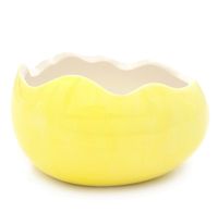 Osłonka ceramiczna jajko wielkanocne skorupka jajka ŻÓŁTA 13 cm