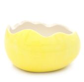 Osłonka ceramiczna jajko wielkanocne skorupka jajka ŻÓŁTA 13 cm