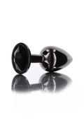 butt plug with diamond jewel l black