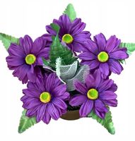 Stroik na grób cmentarz sztuczne kwiaty kompozycja STANPOL