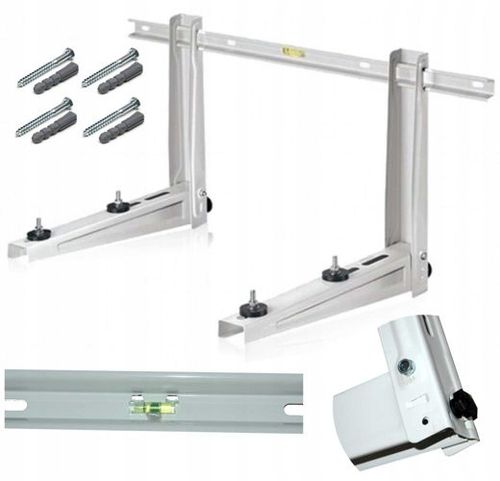 WSPORNIK KLIMATYZATORA Z POPRZECZKĄ podpora do 120 kg HL-550 z poziomnicą na Arena.pl