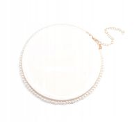 NASZYJNIK CHOKER W STYLU BOHO KORALIK PEREŁKI 4 mm