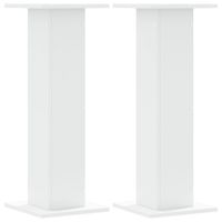 Stojaki na rośliny, 2 szt., białe, 30x30x80 cm