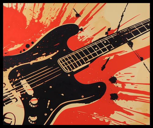 Plakat 60x50cm Gitara Elektryczna na Arena.pl