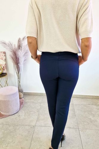 Sławanna Eleganckie Spodnie Granatowe 42 na Arena.pl
