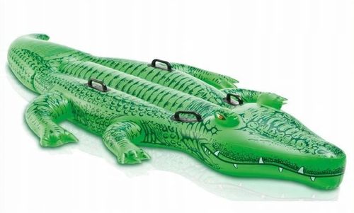 DUŻY DMUCHANY KROKODYL INTEX XXL MATERAC PLAŻOWY NA BASEN DLA DZIECI na Arena.pl