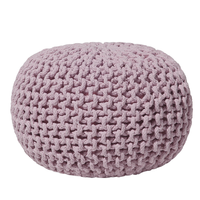 Puf 40 x 25 cm różowy CONRAD
