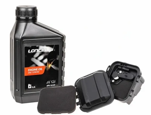 LONCIN OLEJ SILNIKÓW CZTEROSUWOWYCH SAE10W30 FILTR POWIETRZA GĄBKA PRIMER na Arena.pl