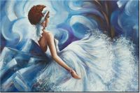 100 70CM OBRAZ PŁÓTNO KOBIETA TAŃCU PŁÓTNO RAMA