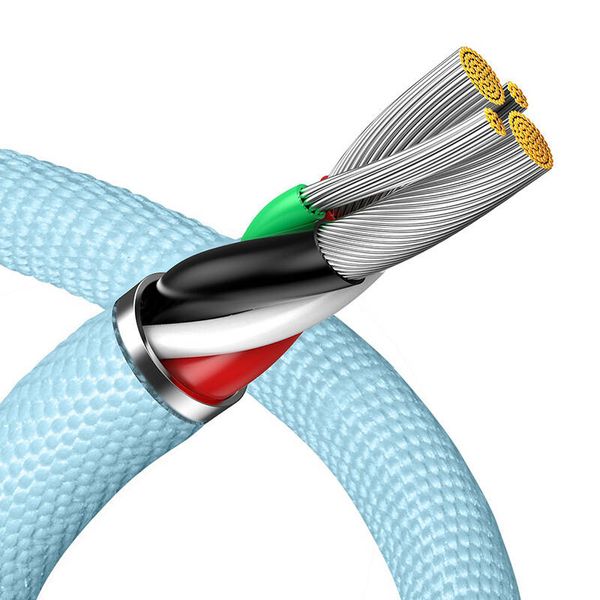 Kabel USB do iP Baseus Crystal Shine, 2.4A, 1.2m (niebieski) zdjęcie 6