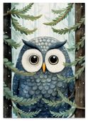 Plakat dla dziecka sowa las 70x100 cm