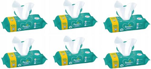 Pampers Chusteczki Fresh Clean 6x80 szt na Arena.pl