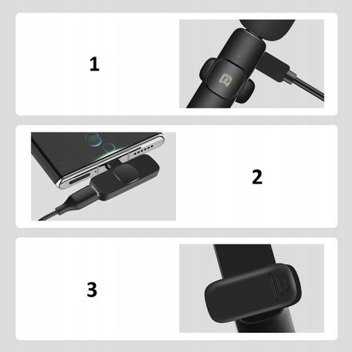 BEZPRZEWODOWY MIKROFON KRAWATOWY PULUZ IOS IPHONE na Arena.pl