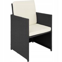 FOTEL RATTANOWY OGRODOWY Z PODNÓŻKIEM