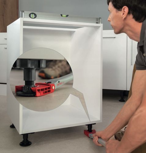 HAFELE NÓŻKA STOPKA MEBLOWA AXILO H180 mm Z PŁYTKĄ na Arena.pl