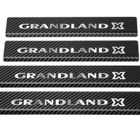 Listwa progowa OPEL/VAUXHALL GRANDLAND X Stal nierdzewna 304 carbon 4szt