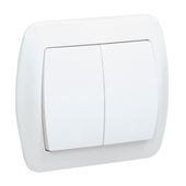 akord łącznik podwójny p/t biały - e131aa-kn035