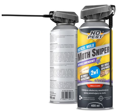 ŚRODEK SPRAY NA MOLE ODZIEŻOWE SPOŻYWCZE MUCHY NO PEST 400ML MOTH na Arena.pl