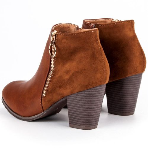 Jesienne camelowe botki r.38 na Arena.pl