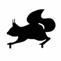 Ozdoby ogrodowe ze stali Wiewiórka figurka ogród