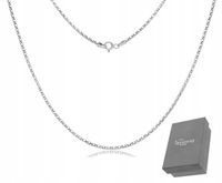 Łańcuszek srebrny Damski błyszczący oryginalny splot srebro rod 925 45 cm