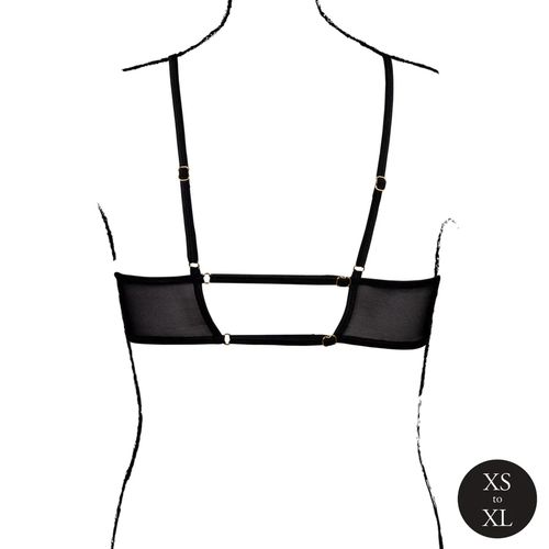 keyhole mesh bra with double back straps and adjustable sliders na Arena.pl