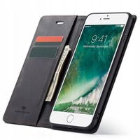 ETUI Z KLAPKĄ SPACECASE WALLET SKÓRZANE PORTFEL DO IPHONE 7/8 PLUS + SZKŁO