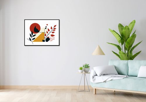 Plakat 80x60cm Ogień i Flora na Arena.pl