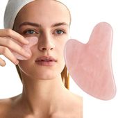 KAMIEŃ GUA SHA RÓŻOWY MASAŻER KWARCOWY SOLIDNY MASAŻ LIFTING