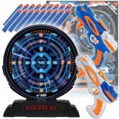 ZABAWKOWA TARCZA ELEKTRONICZNA DO GRY STRZELNICA POLSKI DŹWIĘK CEL PUNKTY