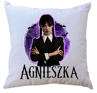 Poduszka Wednesday Addams z imieniem