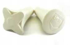 Pałka pałeczka baton mażoretkowa twirling PMT1 BELTI Chrom biała zdjęcie 3