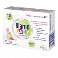 Biaron Baby 12m, krople wyciskane z kapsułki, 30 szt.