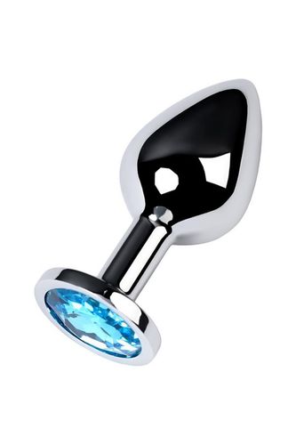 Silver Anal Plug With Gem, Turquoise na Arena.pl