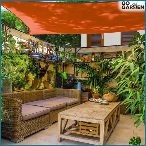 Markiza żagiel przeciwsłoneczny na taras do ogrodu UV słońce czerwony 4x3 m na Arena.pl