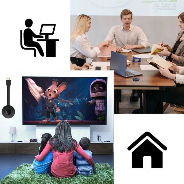 ADAPTER WIFI HDMI BEZPRZEWODOWY MIRRORSCREEN CHROMECAST 2W1 DUŻY zdjęcie 7
