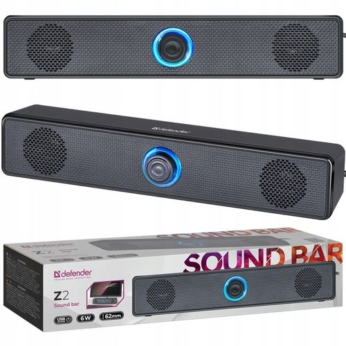 SOUNDBAR Głośniki Komputerowe do Laptopa USB LED Pokrętło Głośności na Arena.pl