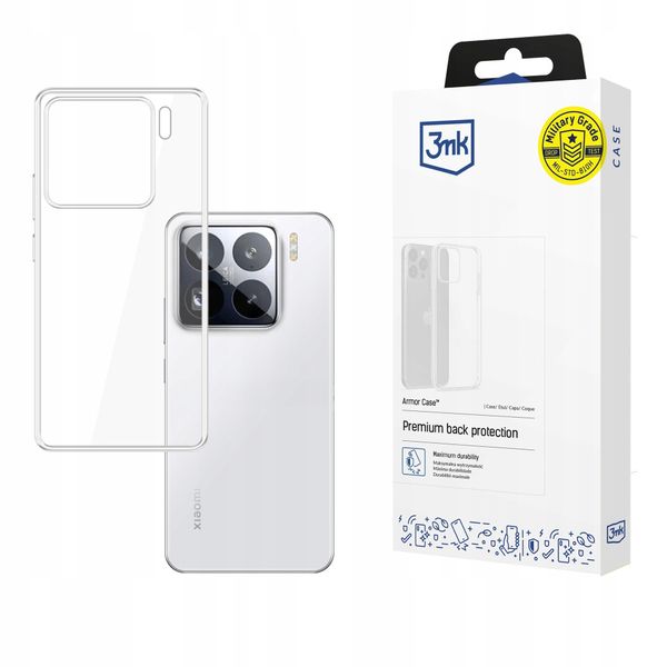 Silikonowe etui na Xiaomi 15 Pro - 3mk Clear Case zdjęcie 1