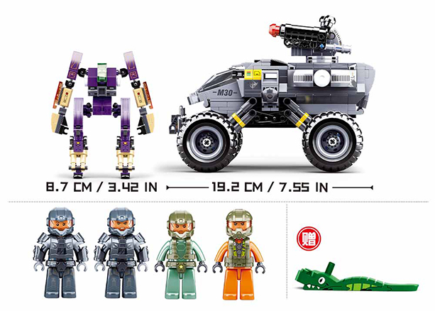 KLOCKI SLUBAN KOSMOS Kosmiczny pojazd z Marsa 545 kompatyb. z LEGO zdjęcie 4
