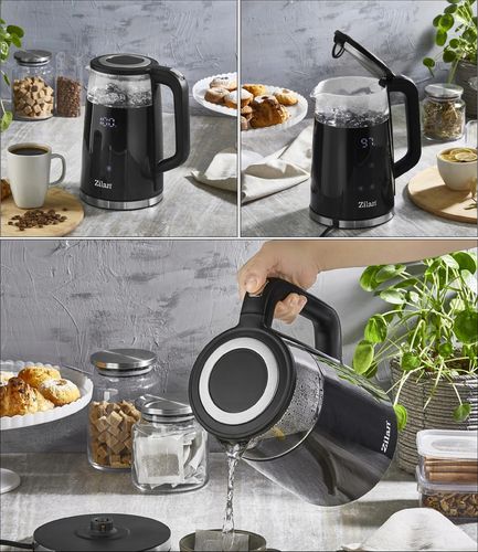 CZAJNIK ELEKTRYCZNY REGULACJA TEMPERATURY DIGITAL 40°C - 100°C 1,7L 2200W na Arena.pl