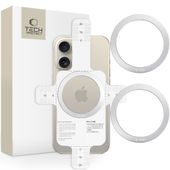 tech-protect mmp-110 2in1 magnetic magsafe ring silver & silver