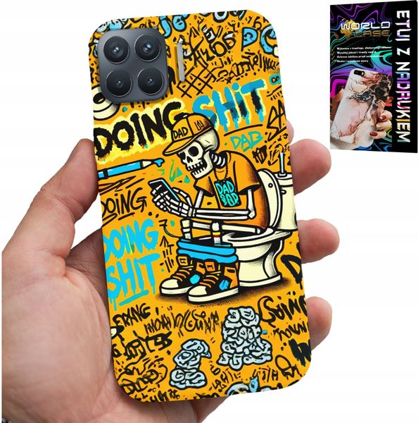 ETUI DO OPPO RENO 4 LITE - DOING SHIT KOŚCIOTRUP NA KIBLU CASE zdjęcie 1