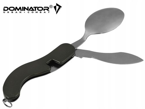 Niezbędnik Turystyczny DOMINATOR sztućce nóż składany łyżka widelec olive na Arena.pl