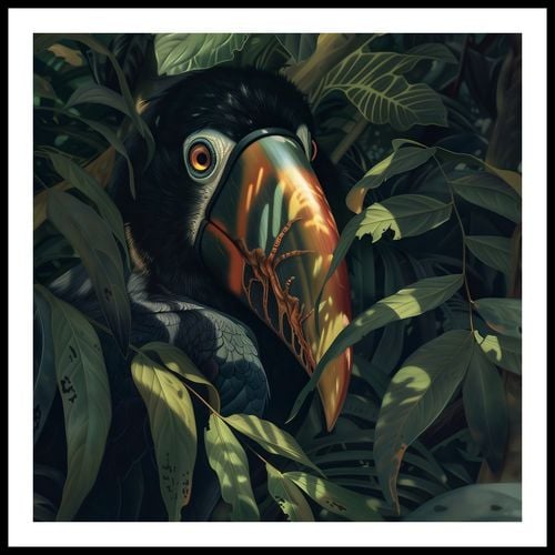 Plakat 60x60cm Skryty Tukan na Arena.pl